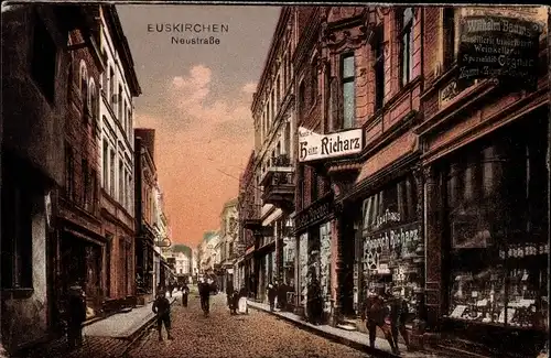 Ak Euskirchen Nordrhein Westfalen, Neustraße, Geschäfte