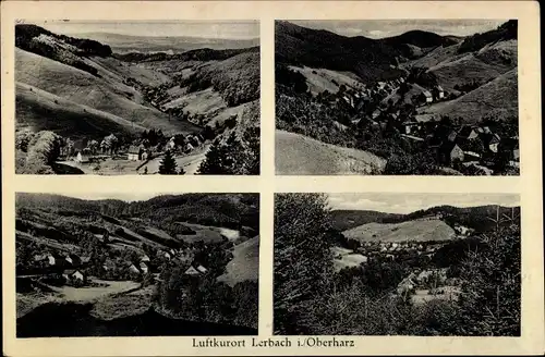Ak Lerbach Osterode am Harz, Panorama von verschiedenen Seiten