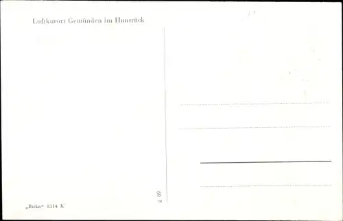 Ak Gemünden im Hunsrück, Panorama