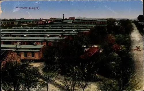 Ak Munster im Heidekreis, Munsterlager, Baracken