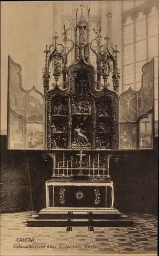 Ak Kalkar, Sieben Schmerzen Altar in der kath. Kirche
