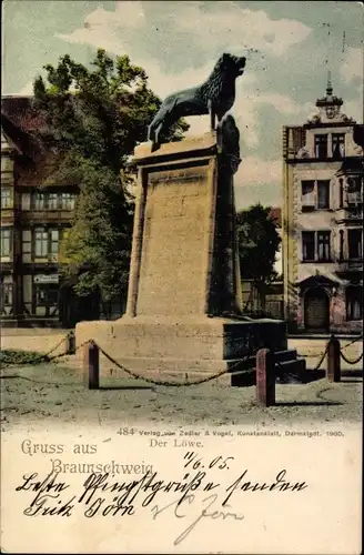 Ak Braunschweig, Der Löwe, Denkmal