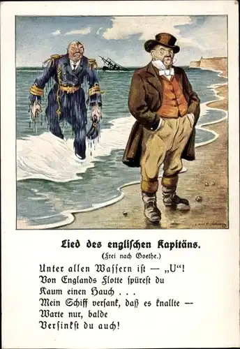 Lied Ak Lied des englischen Kapitäns, Unter allen Wassern ist U, englischer Seemann