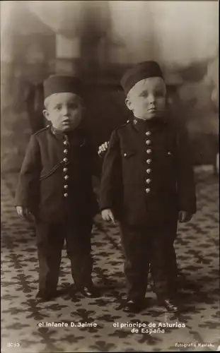 Ak El Infante Don Jaime, el Principe de Asturias de Espana, Kinderportrait