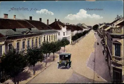 Ak Amstetten in Niederösterreich, Wienerstraße