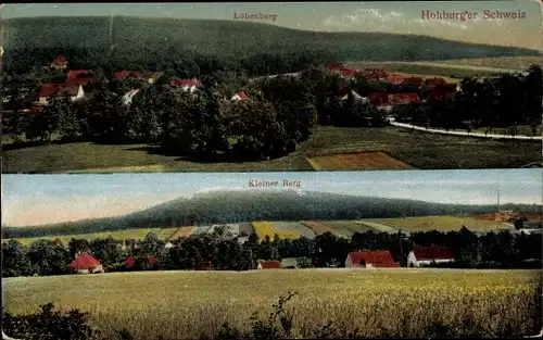 Ak Hohburg Lossatal in Sachsen, Hohburger Schweiz, Panorama, Löbenberg, Kleiner Berg