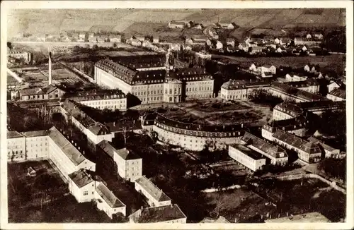 Ak Wermsdorf in Sachsen, Schloss Hubertusburg, Fliegeraufnahme