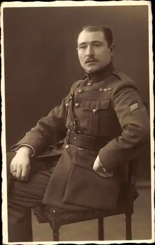 Foto Ak Soldat in Uniform, Portrait