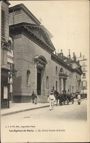 Ak Paris IX. Arrondissement Opéra, Eglise Saint Louis d'Antin
