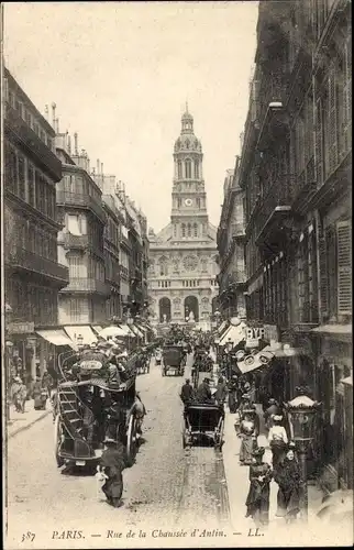 Ak Paris IX. Arrondissement Opéra, Rue de la Chaussee d'Antin