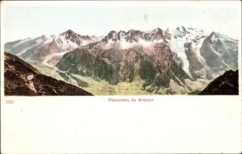 Ak Saint Martin sur Arve Haute Savoie, Panorama du Brevent