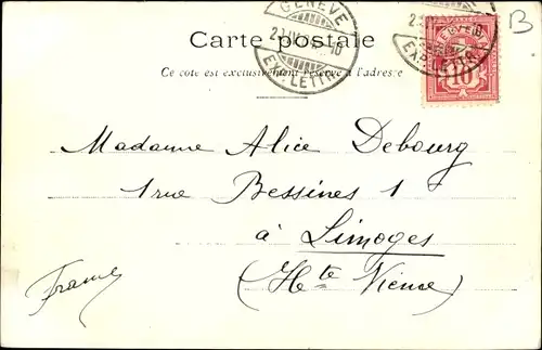 Ak Genève Genf Schweiz, Place Bel Air