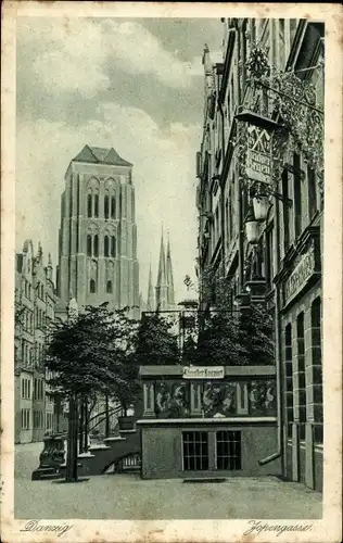 Ak Gdańsk Danzig, Jopengasse