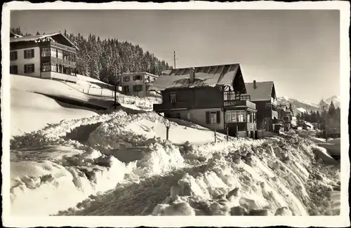 Ak Montana Kanton Wallis, En Hiver, Hütten, Schnee