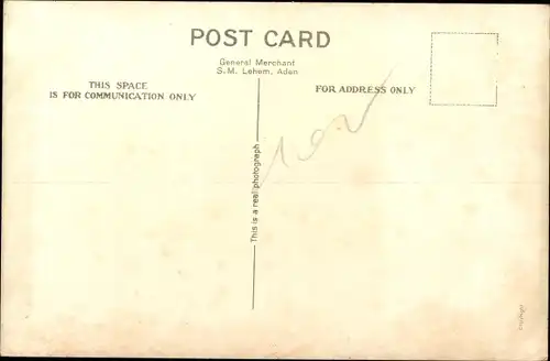 Ak Aden Jemen, The Landing Stage, Anleger, Boote, Gebäude