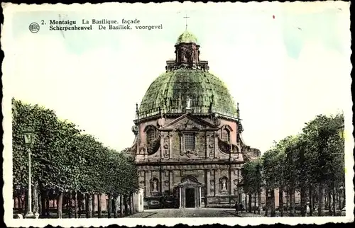 Ak Montaigu Scherpenheuvel Flämisch Brabant, La Basilique, facade