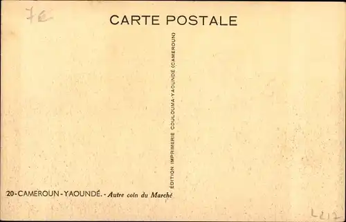 Ak Yaoundé Jaunde Kamerun, Autre coin du Marche