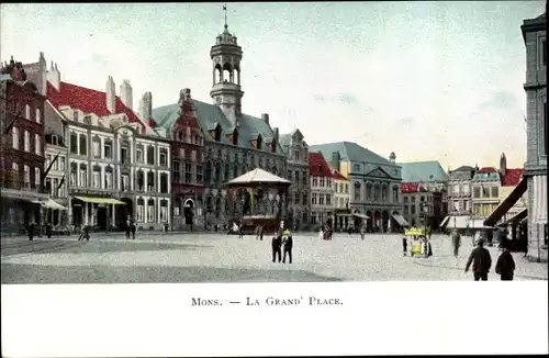 Ak Mons Wallonien Hennegau, La Grand Place