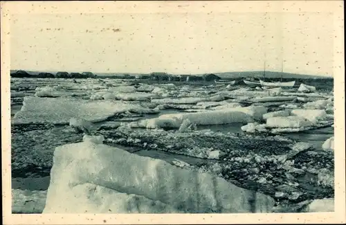 Ak Alaska, Cercle Arctique, La debacle des Glaces au mois de Juin