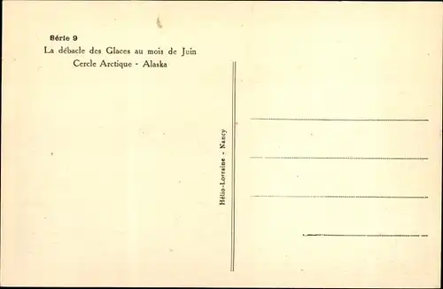 Ak Alaska, Cercle Arctique, La debacle des Glaces au mois de Juin