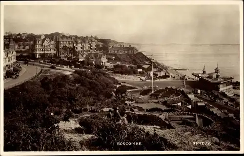 Ak Boscombe Bournemouth Dorset England, Panorama
