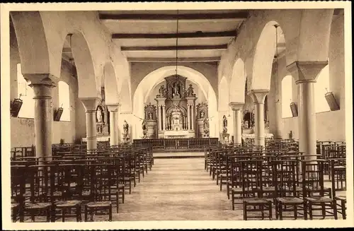 Ak St Hubert Wallonien Luxemburg, Eglise St Gilles, Innenansicht, Altar