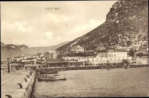 Ak Kalk Bay Kalkbay Cape Town Kapstadt Südafrika, Panorama, Boote