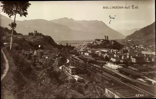 Ak Bellinzona Kanton Tessin, dall'Est