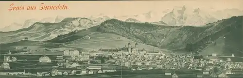 Klapp Ak Einsiedeln Kanton Schwyz Schweiz, Panorama