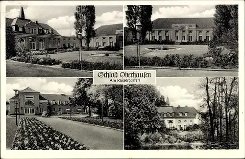 Ak Oberhausen im Ruhrgebiet, Schloß, Kaisergarten, Außenansicht