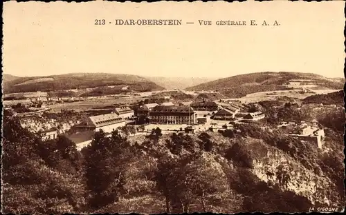 Ak Idar Oberstein an der Nahe, Panorama