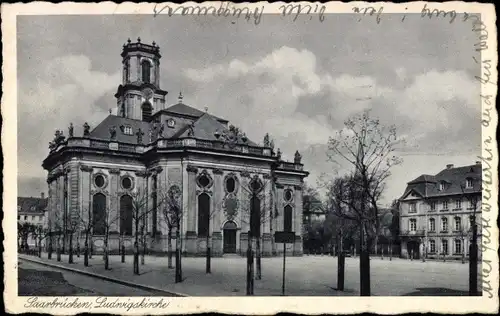 Ak Saarbrücken im Saarland, Ludwigskirche