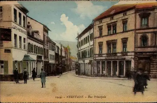 Ak Neustadt an der Weinstraße, Rue Principale, Konditorei, Cafe