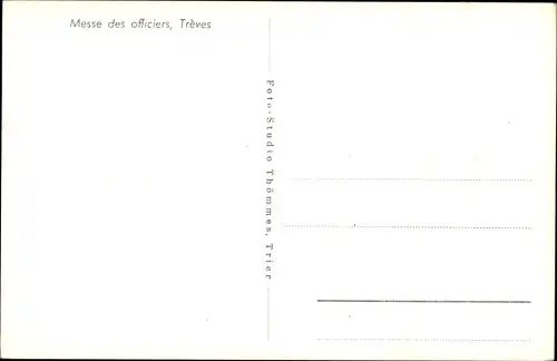 Ak Trier an der Mosel, Messe des officiers, Speisesaal