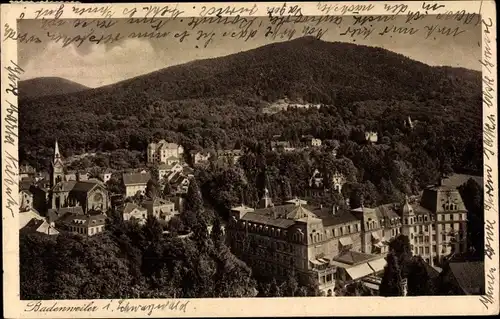 Ak Badenweiler im Schwarzwald, Teilansicht