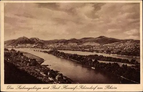 Ak Rhöndorf Bad Honnef am Rhein, Panorama