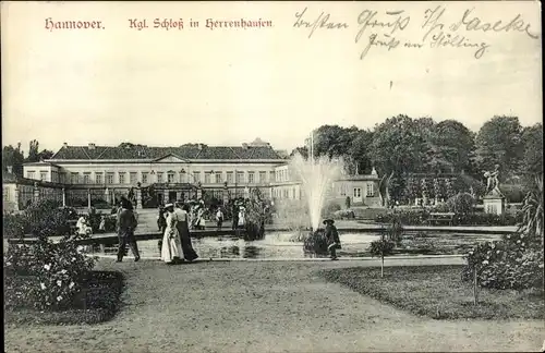 Ak Herrenhausen Hannover in Niedersachsen, Kgl. Schloss