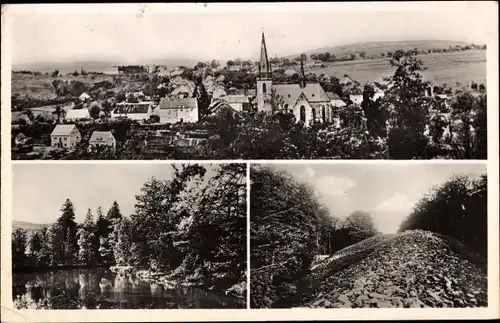 Ak Nonnweiler Saarland, Gesamtansicht, Teilansicht