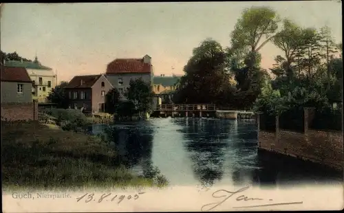 Ak Goch am Niederrhein, Partie an der Niers