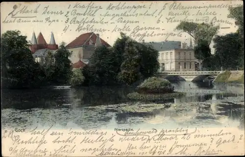 Ak Goch am Niederrhein, Partie an der Niers