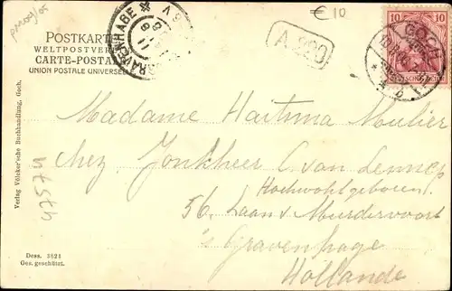 Ak Goch am Niederrhein, Partie an der Niers