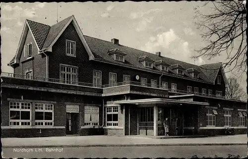 Ak Nordhorn in der Grafschaft Bentheim, Bahnhof