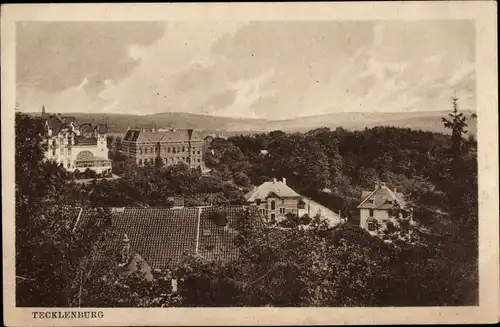 Ak Tecklenburg in Westfalen, Teilansicht mit Restaurant Bismarckhalle