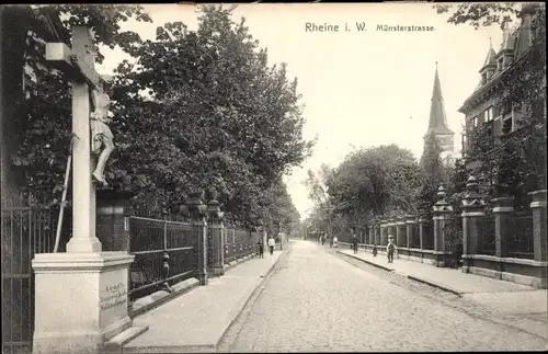 Ak Rheine in Westfalen, Münsterstraße