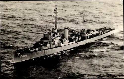 Ak Niederländisches Kriegsschiff, Hr. Ms. Fregat van Ewijck F 808