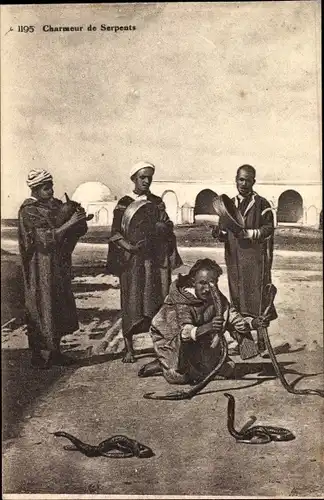 Ak Charmeur de Serpents, Schlangenbeschwörer, Maghreb