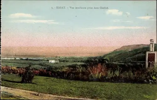 Ak Rabat Marokko, Vue intérieure prise dans Chellah