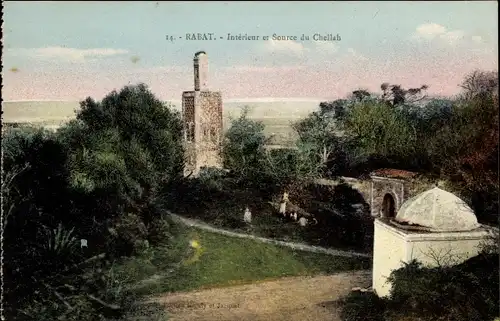 Ak Rabat Marokko, Intérieur et Source du Chellah