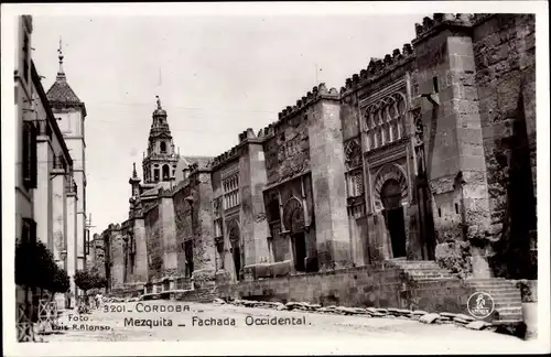 Ak Cordoba Andalusien, Mezquita, Fachada Occidental