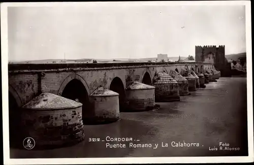 Ak Cordoba Andalusien, Puente Romano y La Calahorra
